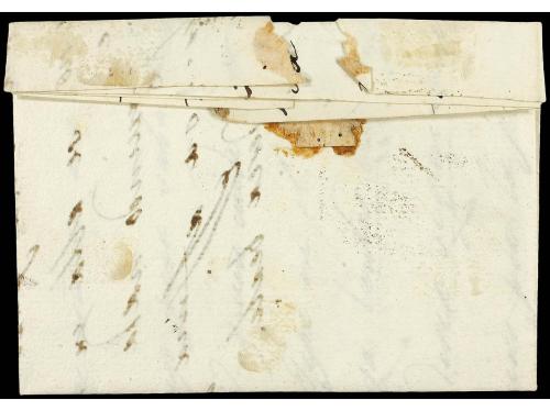 ✉ ESPAÑA: PREFILATELIA. (1819 ca.). Carta completa con texto