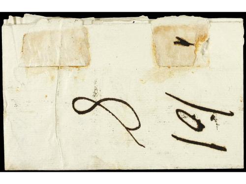 ✉ ESPAÑA: PREFILATELIA. (1825 CA.). Envuelta sin fechar circ