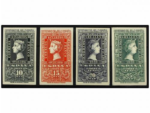 ** ESPAÑA. Ed. 1077/78, 1081/82. CENTENARIO. Valores altos. 