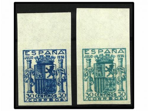 ** ESPAÑA. Ed. NE 56/57. NO EMITIDOS. Serie completa. LUJO. 