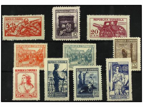 * ESPAÑA. Ed. NE 46/55. NO EMITIDOS. Serie completa. MAGNÍFI