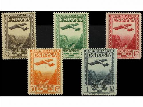 ** ESPAÑA. Ed. 650/54. SERIE COMPLETA, centrajes perfectos. 