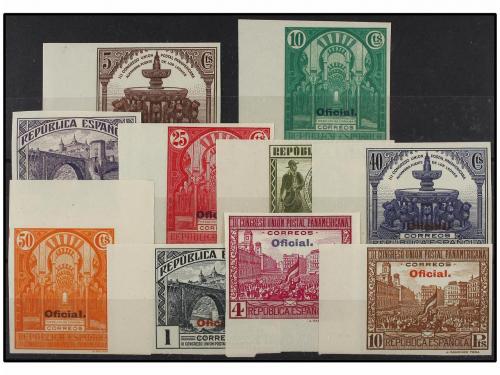** ESPAÑA. Ed. 620/29s. SERIE COMPLETA SIN DENTAR. LUJO. Cat