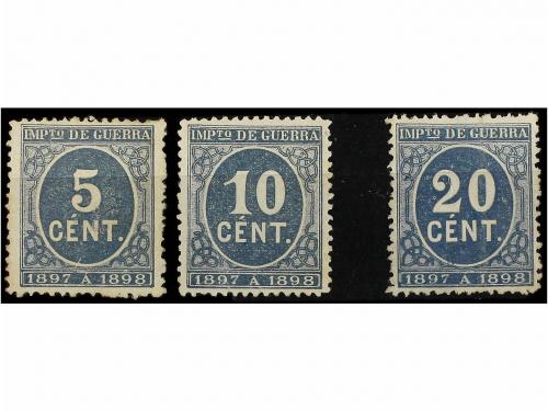 (*) ESPAÑA. Ed. 232/35. 5 cts., 10 cts. y 20 cts. Excelentes