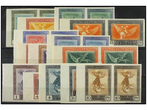 ** ESPAÑA. Ed. 517/30s. SERIE completa en pareja SIN DENTAR.