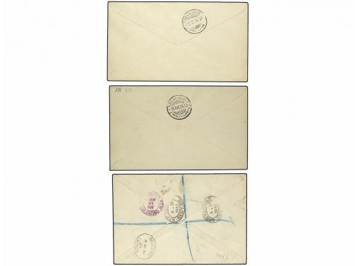 ✉ ISLANDIA. 1928-30. THREE FIRST FLIGHT covers. 