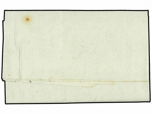✉ ESPAÑA: PREFILATELIA. 1804. LIVORNO a TARRAGONA. Marca YTA