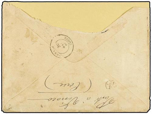 ✉ PANAMA. 1886. OBISPO (Panamá) a PARÍS. Sobre circulado con