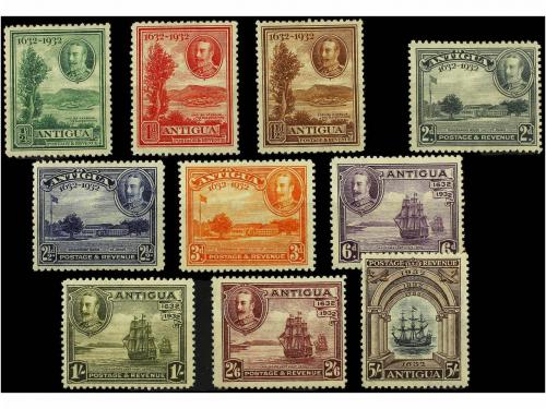 * ANTIGUA. Sg. 81/90. 1932. COMPLETE set hinged. Stanley Gib