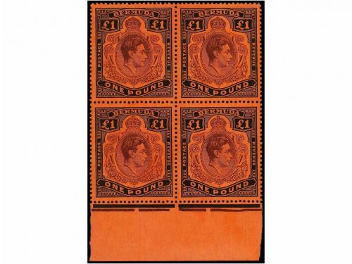 ** BERMUDAS. Sg. 116/21. 1938. COMPLETE set. Block of four n