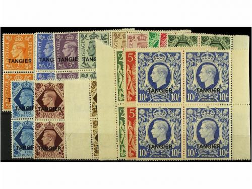 ** MARRUECOS. Sg. 261/75. 1949. COMPLETE set. Block of four 