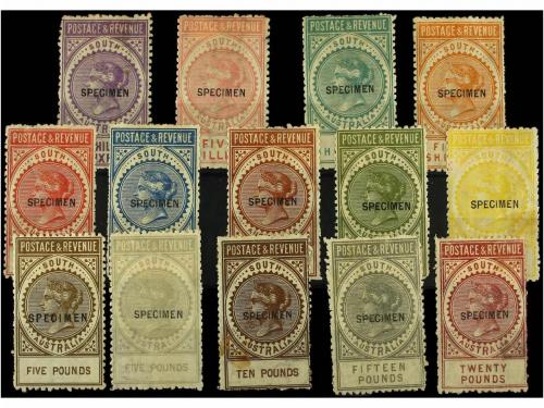 * AUSTRALIA. Sg. 195/208. 1886. SOUTH AUSTRALIA. Complete se