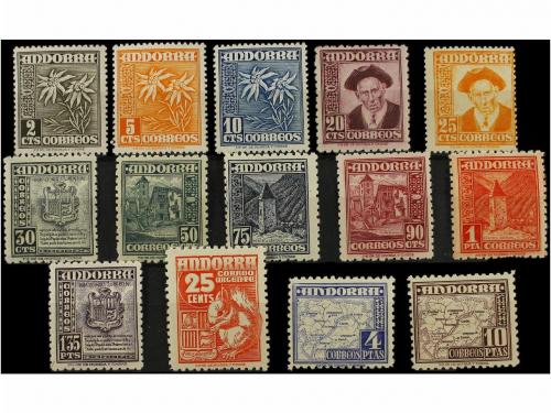 ** ANDORRA. Ed. 45/58. SERIE COMPLETA. LUJO. Cat. 210&euro;. 