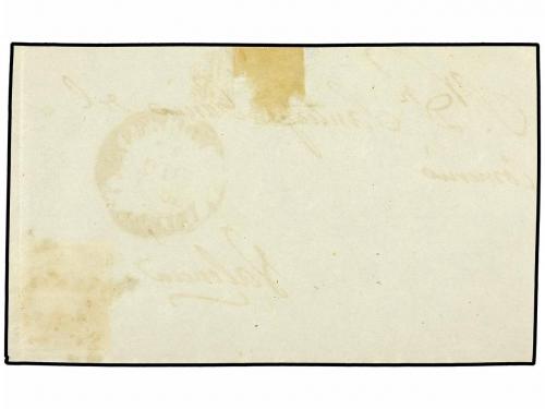 ✉ ESPAÑA. Ed. 6. 1851. FRONTAL. REQUENA a VALENCIA. 6 cuarto