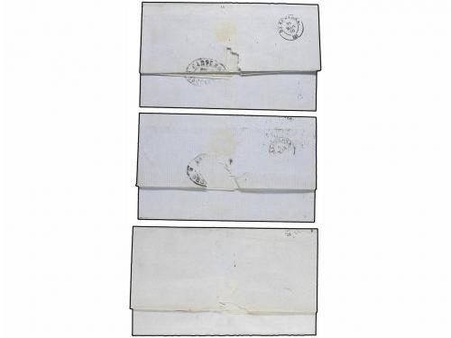 ✉ CUBA. Ed. 13, 14, 16. 1868-69. Cinco cartas dirigidas a Es
