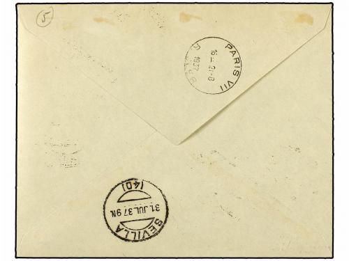 ✉ ESPAÑA E. LOCALES PATRIOTICAS: SEVILLA. Ed. 38hi (2), 44hc