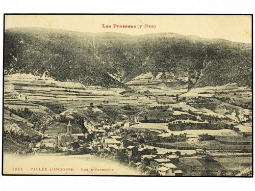 ✉ ANDORRA. 1916. ANDORRA a CAMPRODON. Tarjeta Postal circula