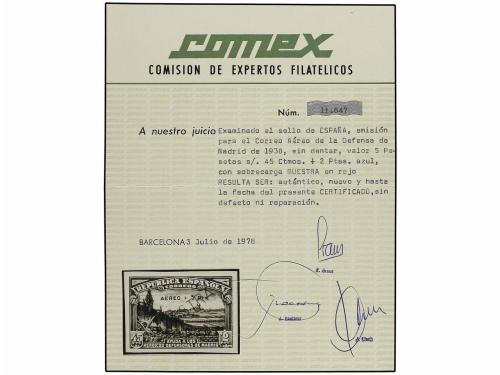 (*) ESPAÑA. Ed. 759M. Aéreo + 5 pts. azul SIN DENTAR y habil