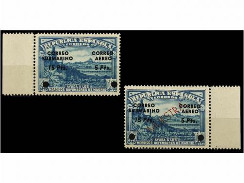 ESPAÑA. Ed. 757. Sellos con habilitación privada CORREO SUBM