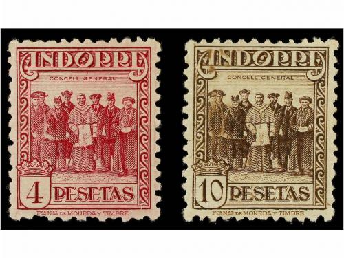 ** ANDORRA. Ed. 42/43. 4 pts. y 10 pts. Bien centrados. MAGN