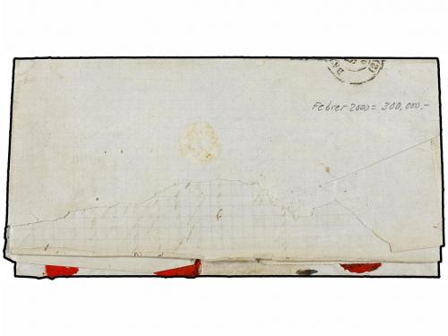 ✉ CUBA. Ant. 14F. 1868. HABANA a BARCELONA. 20 cent. verde F