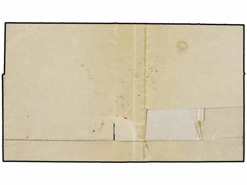 ✉ ESPAÑA. Ed. 1. 1851. ALCAÑIZ a MADRID. 6 cuartos negro, ma