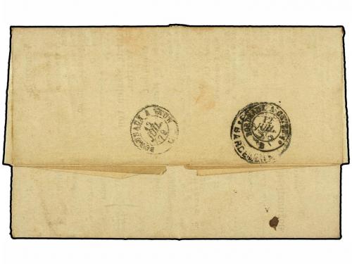 ✉ HOLANDA. 1879. AMSTERDAM to BARCELONA. 2 1/2 cent. lila. P