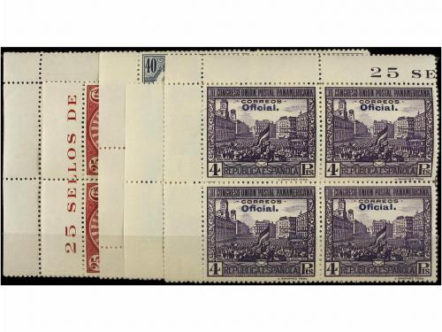 ** ESPAÑA. Ed. 620/29hcc. CAMBIO DE COLOR EN LA HABILITACIÓN