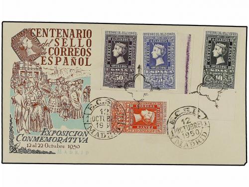 ✉ ESPAÑA. Ed. 1075/82. CENTENARIO. Serie completa en 2 sobre