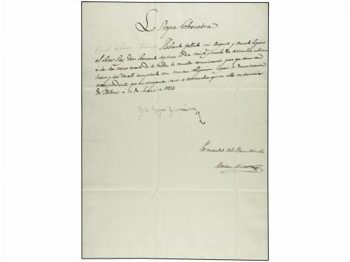 ✉ ESPAÑA: PREFILATELIA. 1834 (26 Enero). MADRID. Carta firma