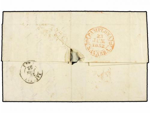 ✉ ITALIA ANTIGUOS ESTADOS: ESTADOS PONTIFICIOS. Sa. 6. 1852.
