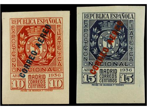 * ESPAÑA. Ed. 729/30. SERIE COMPLETA. Muy bonita. Cat. 500&euro;.
