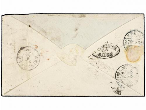 ✉ AUSTRALIA. Ed. 163 (2), 188 (2). 1868. Cover to WURTTEMBER