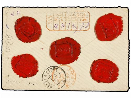 ✉ FRANCIA. Yv. 70, 72 (4). 1879. ARGENTEUIL a SAINT BRICE. V