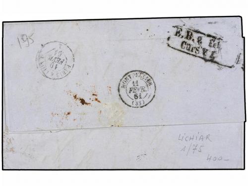 ✉ ALEMANIA ANTIGUOS ESTADOS: BADEN. 1861. RADOLEZELLE to FRA