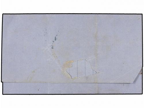 ✉ BRASIL. Sc. 37, 57. 1868. S. PAULO a AMIARO. 10 reis azul 