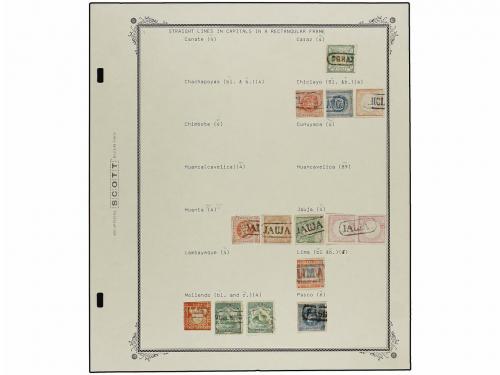 ° PERU. 1858-1866. Colección formada por 531 sellos con dive