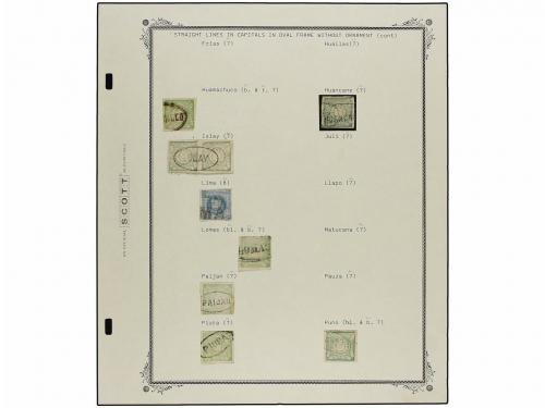 ° PERU. 1858-1866. Colección formada por 531 sellos con dive