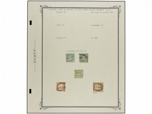 ° PERU. 1858-1866. Colección formada por 531 sellos con dive