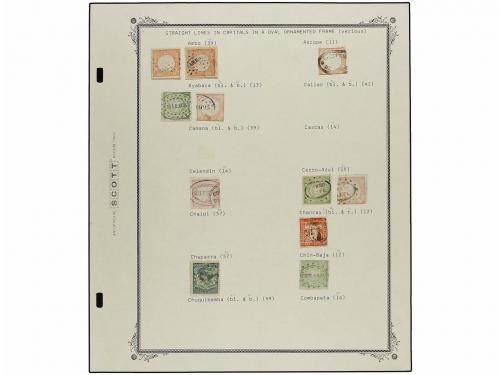 ° PERU. 1858-1866. Colección formada por 531 sellos con dive