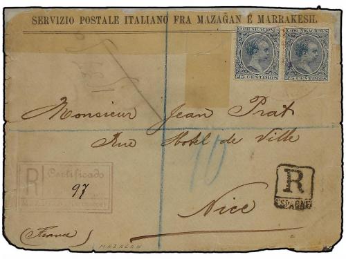 */° ✉ MARRUECOS. SELLO LOCAL DEL CONSULADO ITALIANO para el 