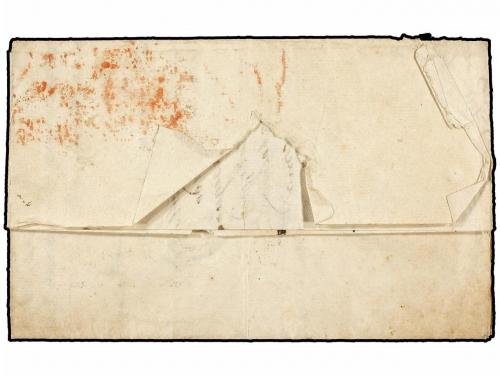 ✉ MEXICO. 1826 (9 Septiembre). VERACRUZ a ESPAÑA. Marca ISLA