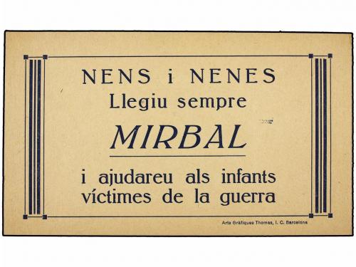 ESPAÑA GUERRA CIVIL. AJUT INFANTIL DE RERAGUARDA. 10 cts. ve