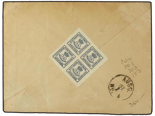 ✉ ESPAÑA. Ed. 200 (2), 201, 202, 173. 1881. MADRID a FRANCIA