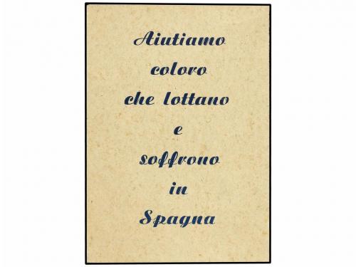 ✉ ESPAÑA GUERRA CIVIL. CARNET ITALIANO. AMICI DELLA GIOVENTU