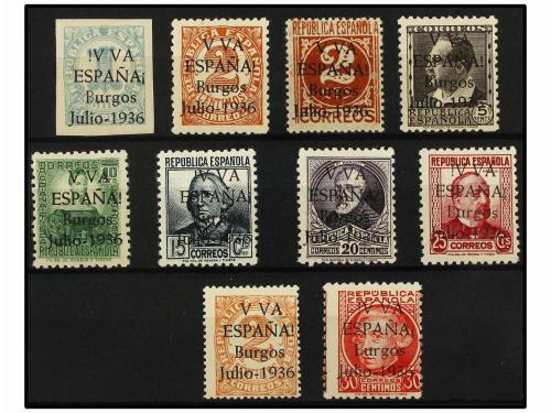 ** ESPAÑA E. LOCALES PATRIOTICAS: BURGOS. Ed. 1/9hec. SERIE 