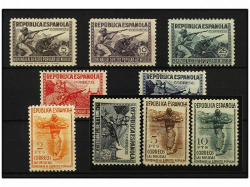 ** ESPAÑA. Ed. 792/800. SERIE COMPLETA, excelentes centrajes