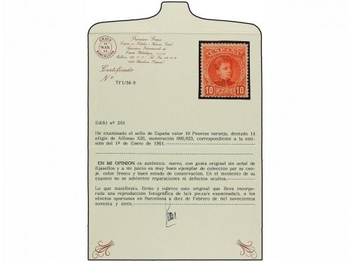 ** ESPAÑA. Ed. 255. 10 pts. naranja. Centraje aceptable para