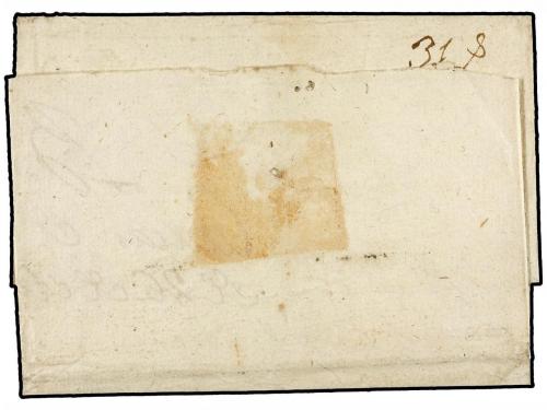 ✉ ESPAÑA: PREFILATELIA. 1793 (26 Abril). Envuelta circulada 