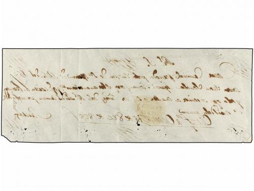 ✉ ESPAÑA: PREFILATELIA. 1828. ORENSE a SANTIAGO. Plica Judic